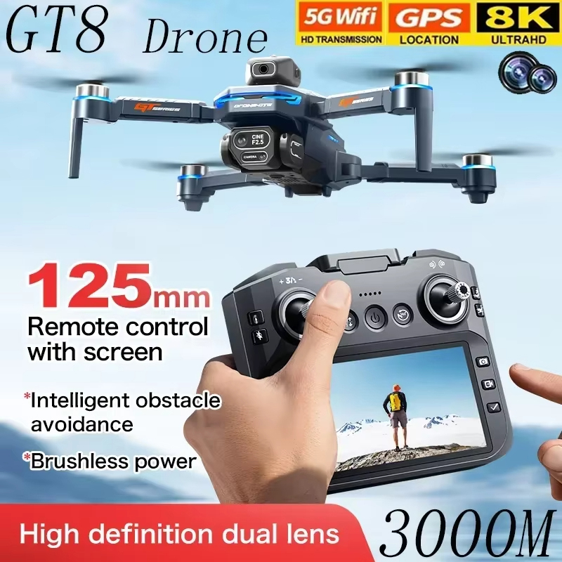 Drone Gt8 Rc - Drone GT8 Layar 4,3 inci, Hindar