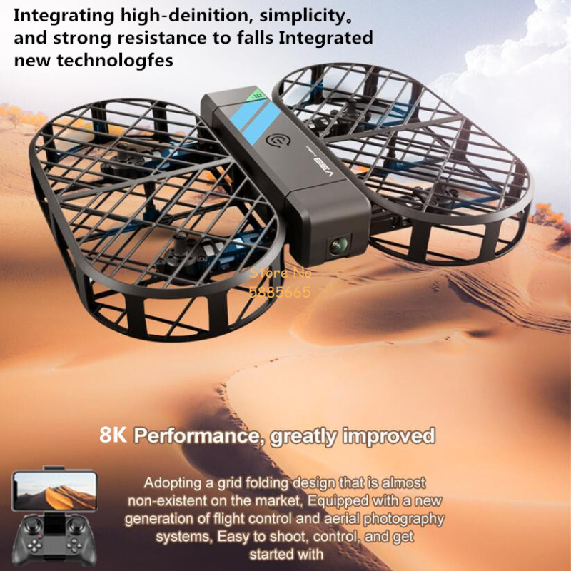 Drone Rc Cable - Kamera HD 8K 360 ° Perlindungan