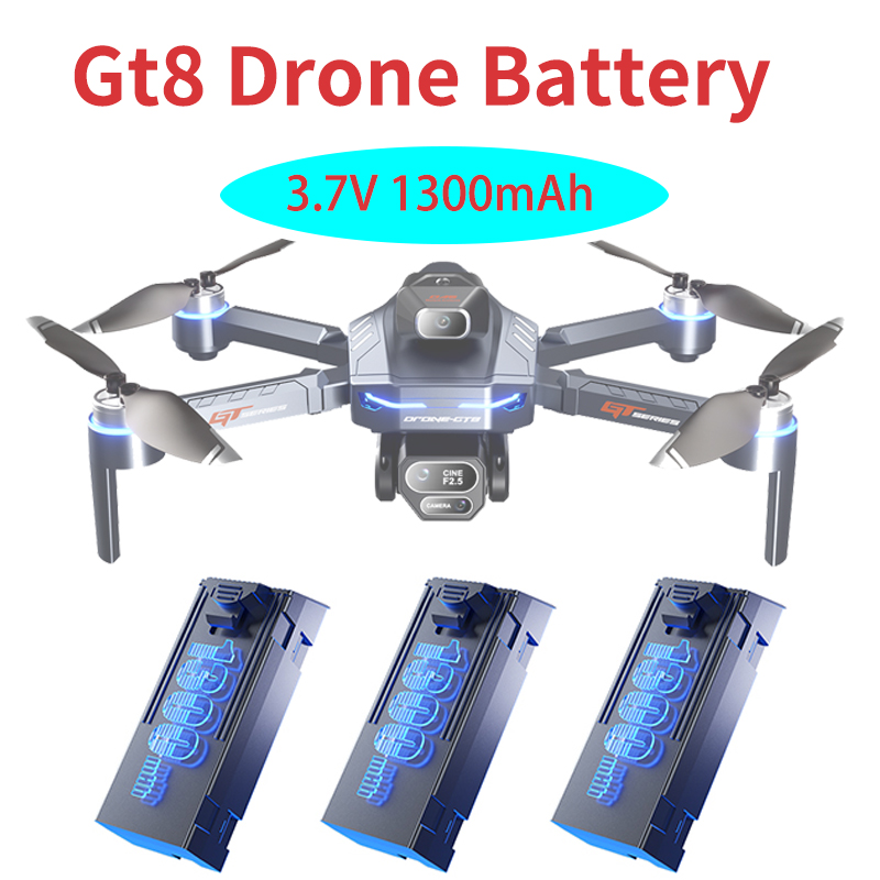 Drone Gt8 Rc - Layar Baterai Drone GT8 3.7V 1300MAh