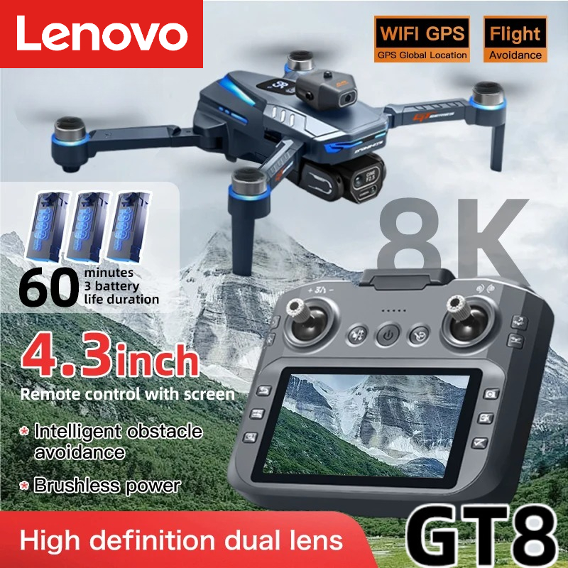 Drone Gt8 Rc - Drone Lenovo GT8 8K Profesional Kamera