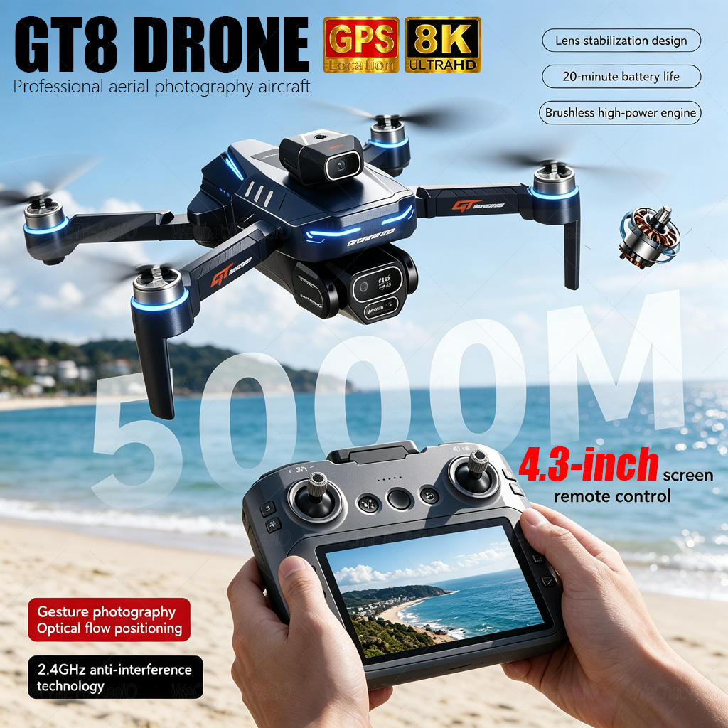 Drone Gt8 Rc - Drone RC GT8 HD BARU 4K