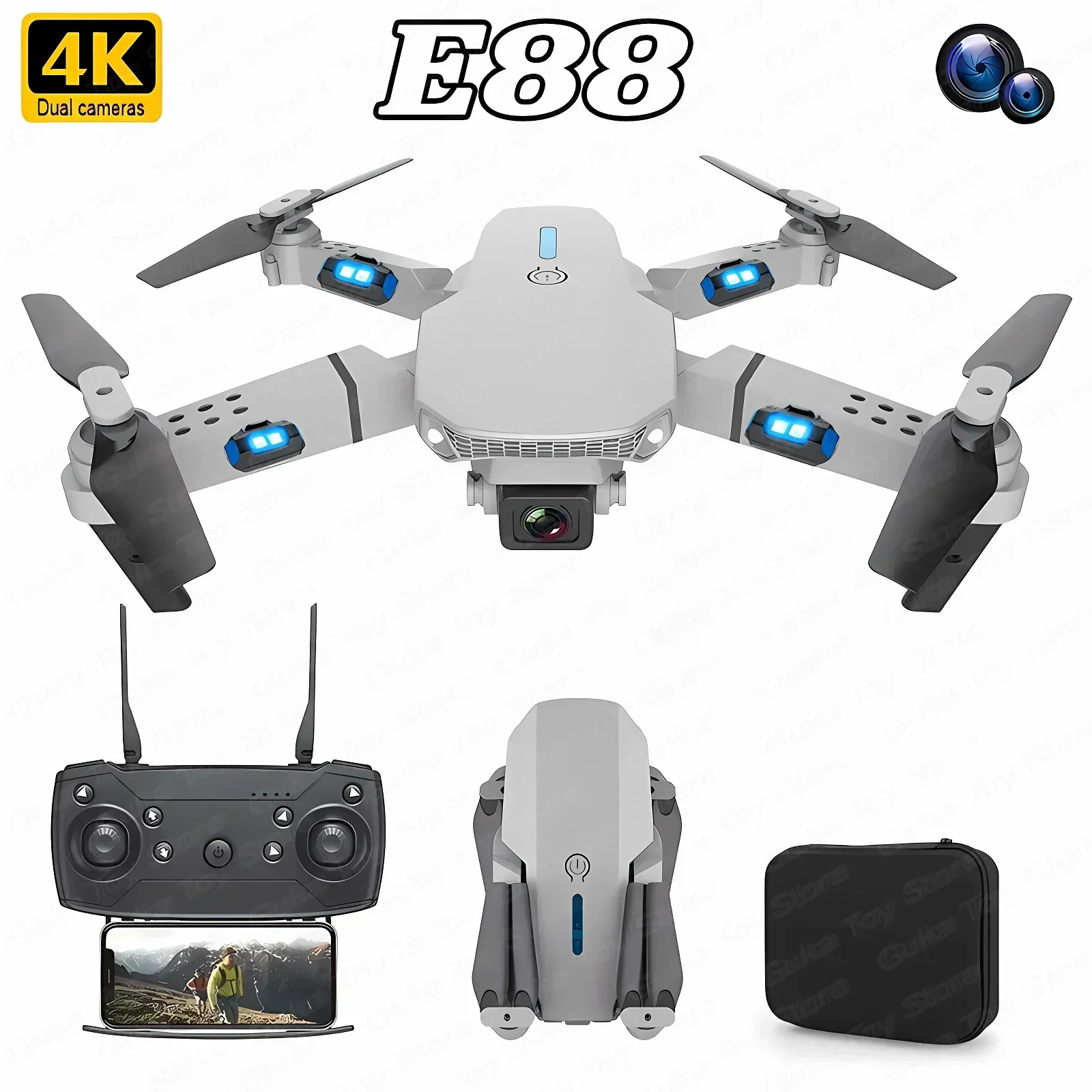 Drone Rc Cable - E88 Pro Drone FPV kamera sudut