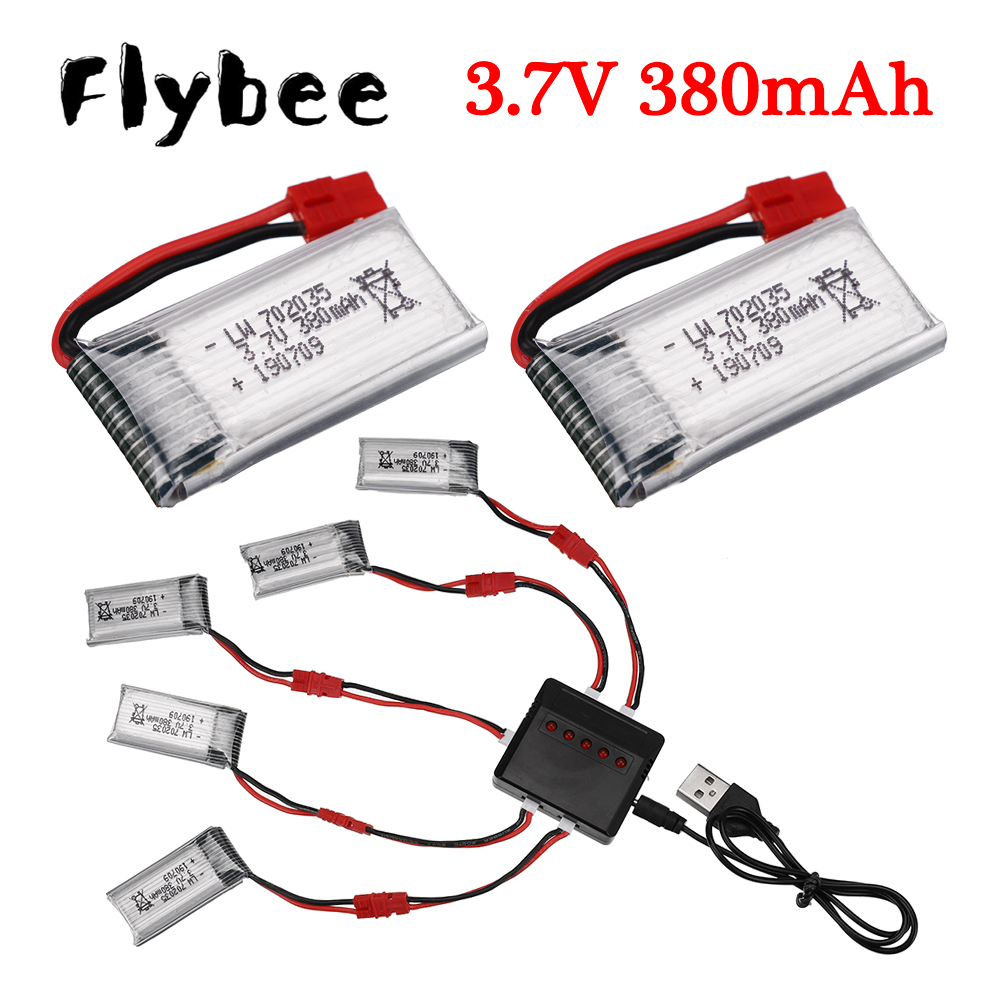 Drone Lipo Battery - Baterai Lipo 3.7V 380mAh dengan pengisi