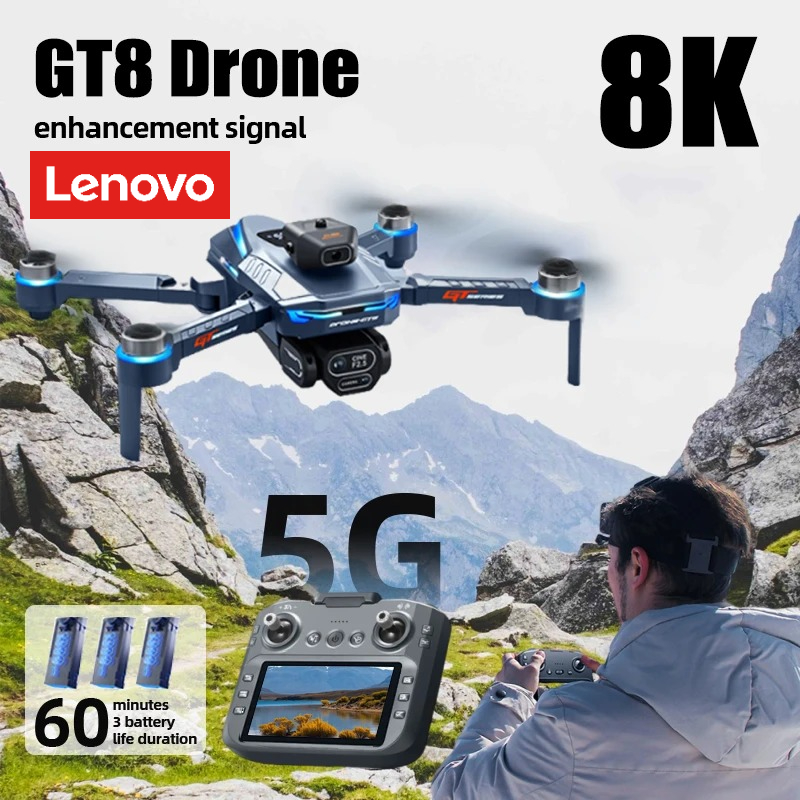 Drone Gt8 Rc - Drone Lenovo GT8 8K Profesional Kamera