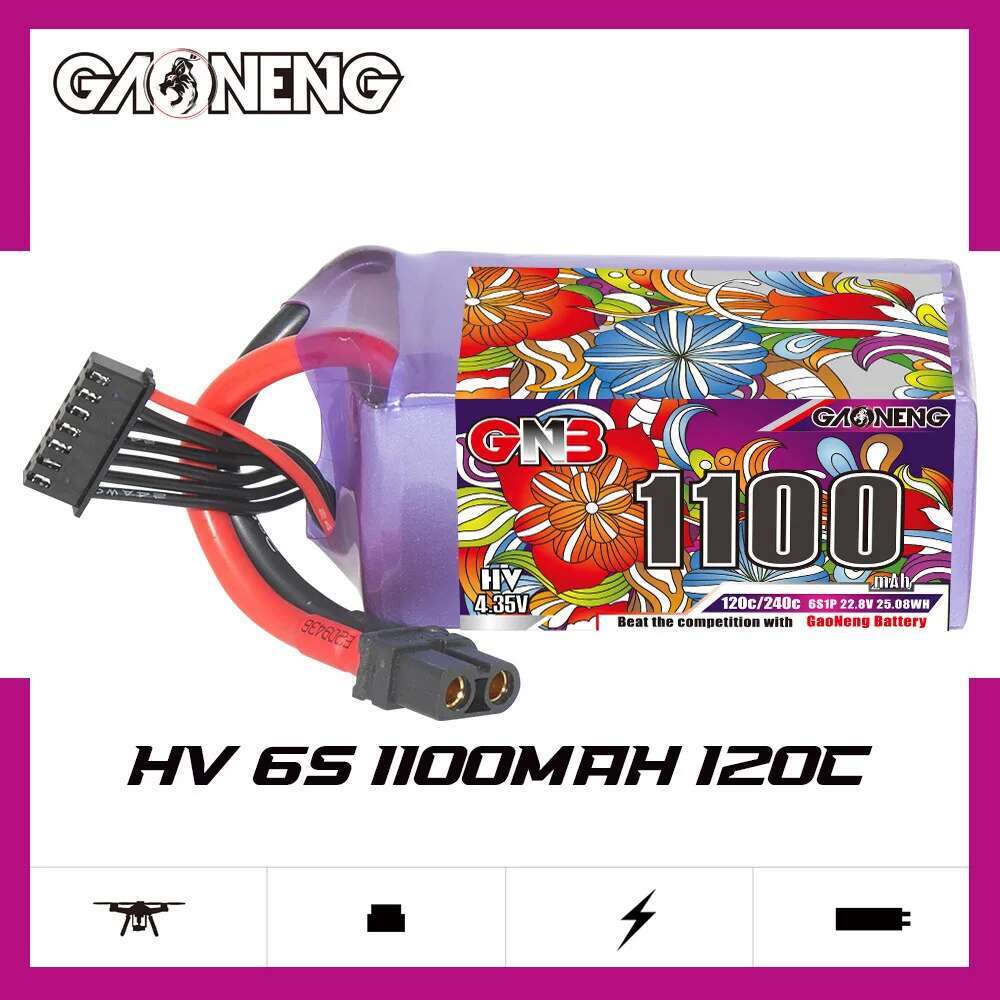 2 Buah Baterai Lipo GNB 6S 22. - Drone Rcs ulasan dan harga
