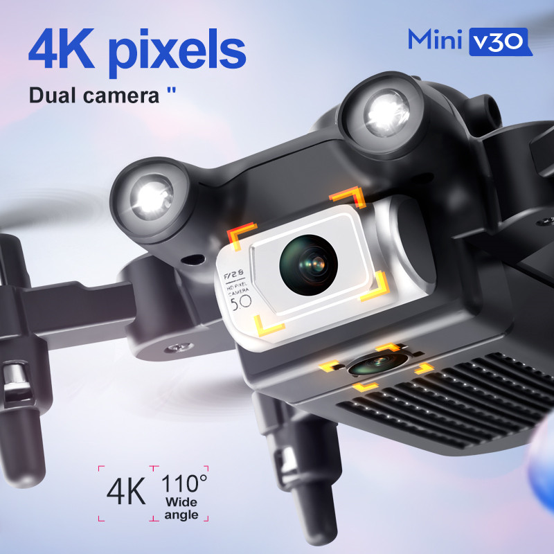 Drone FPV Mini V30 WiFi, Quadc - Drone Rc Ufo ulasan dan harga