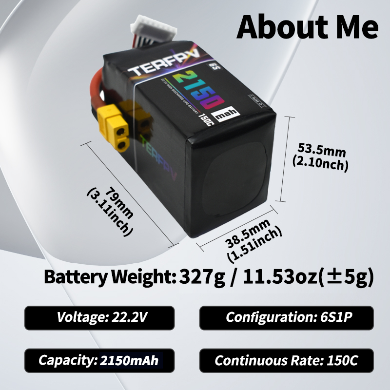 Baterai Lipo TERFPV 6S 22.2V 1 - Drone Lipo Battery ulasan dan harga