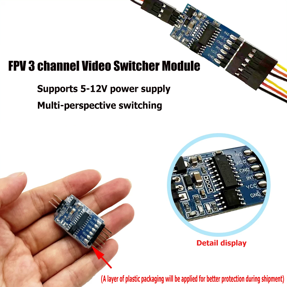 Modul Pengalih Video 3 Saluran - Drone Rc Airplane ulasan dan harga