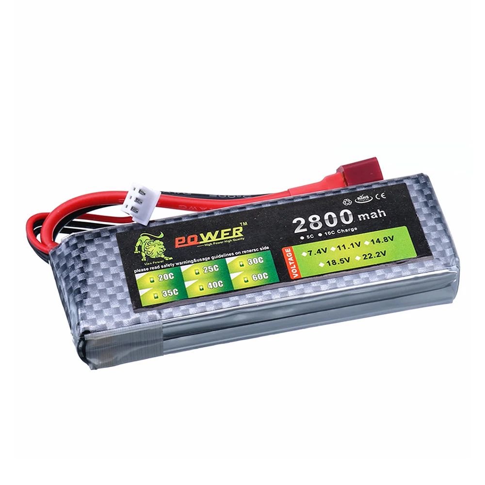 Baterai RC 2S Lipo 7.4V 2800mA - Drone Lipo Battery ulasan dan harga