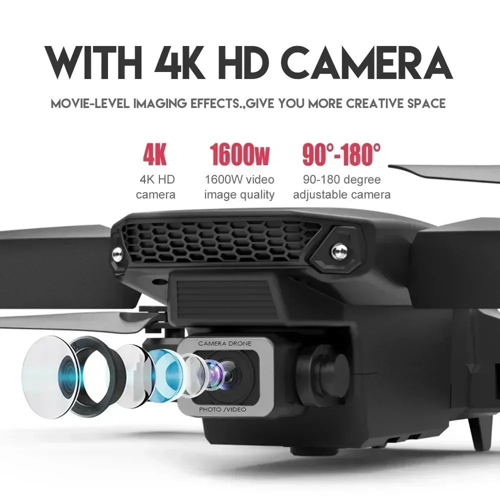 E88 Pro Drone FPV kamera sudut - Drone Rc Cable ulasan dan harga