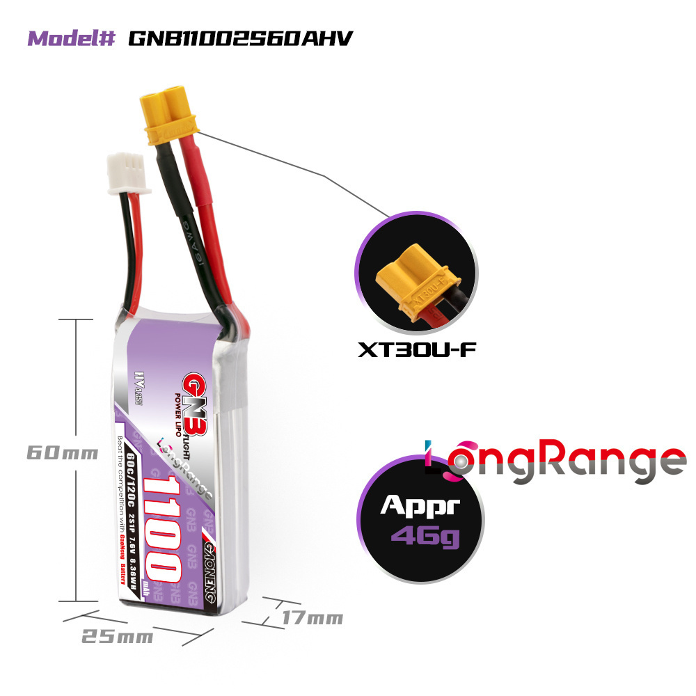 GNB Drone balap panjang, suku  - Drone Lipo Battery ulasan dan harga