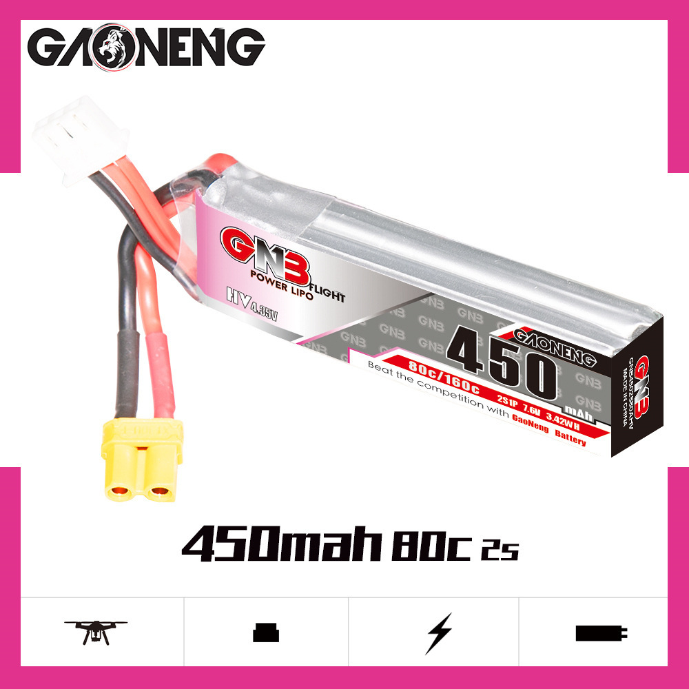 GNB baterai LiPo HV 2S 7.6V 45 - Drone Lipo Battery ulasan dan harga