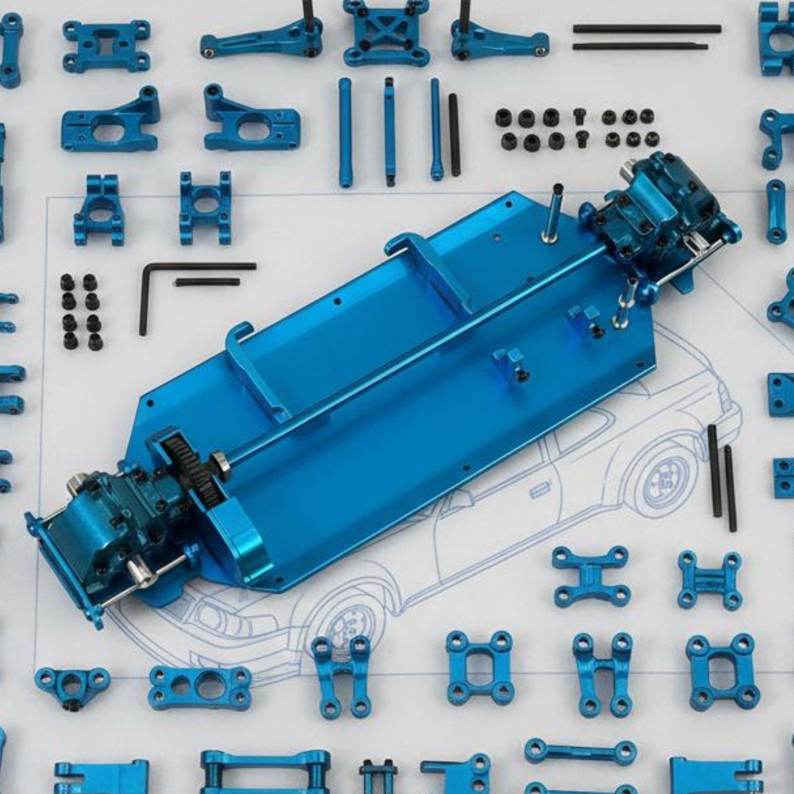 Rangka Mobil Listrik Alloy RC  - Rc Drift Car Kit ulasan dan harga