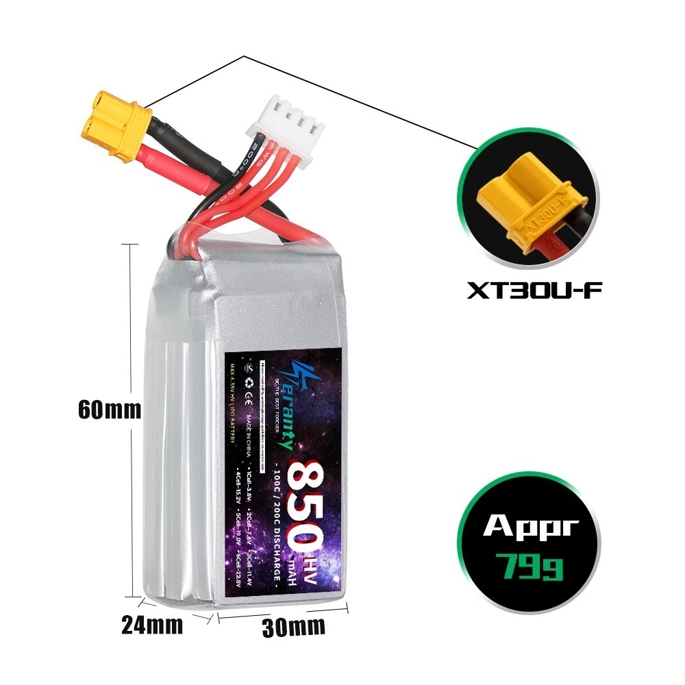 TERANTY 3S 11.4V baterai Lipo, - Drone Rcs ulasan dan harga